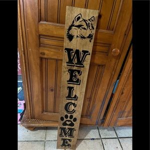 Wood sign